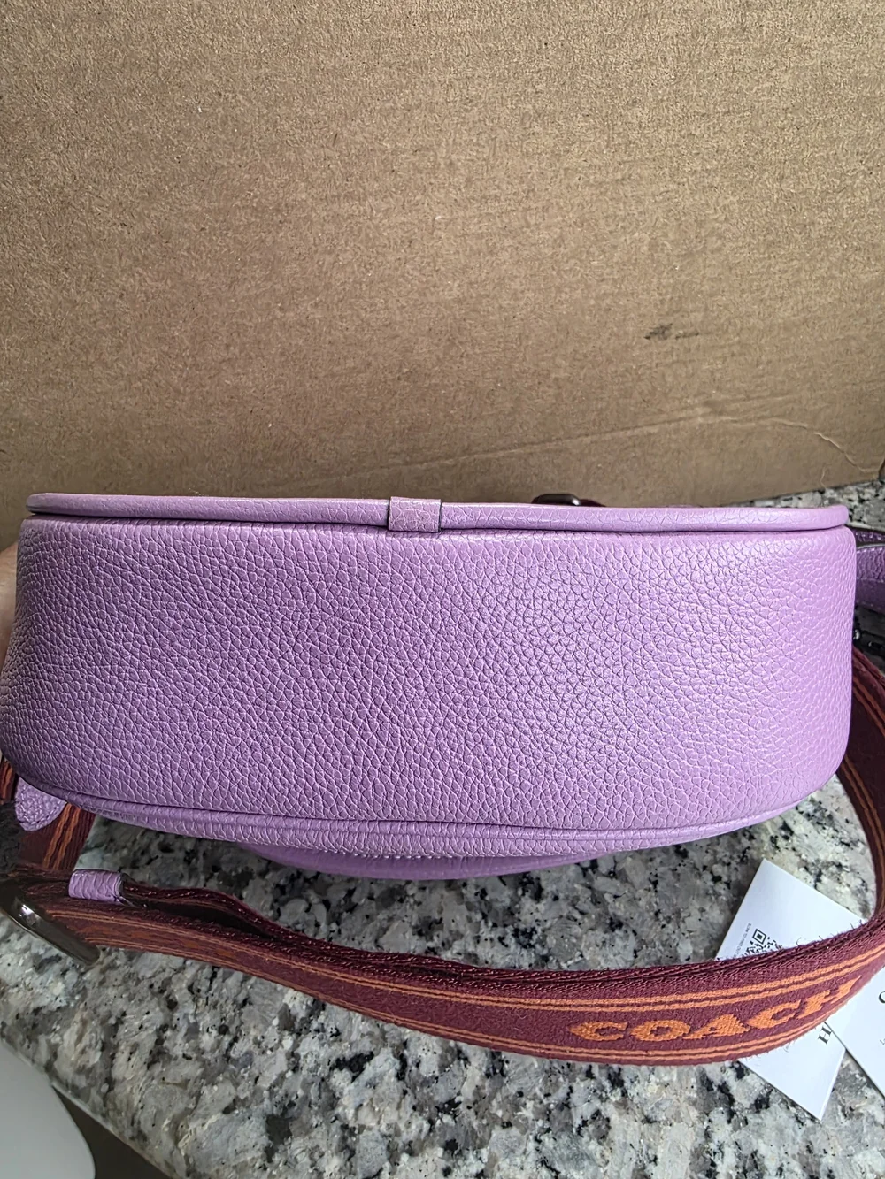 Coach Willow Saddle Bag Color: Violet Orchid